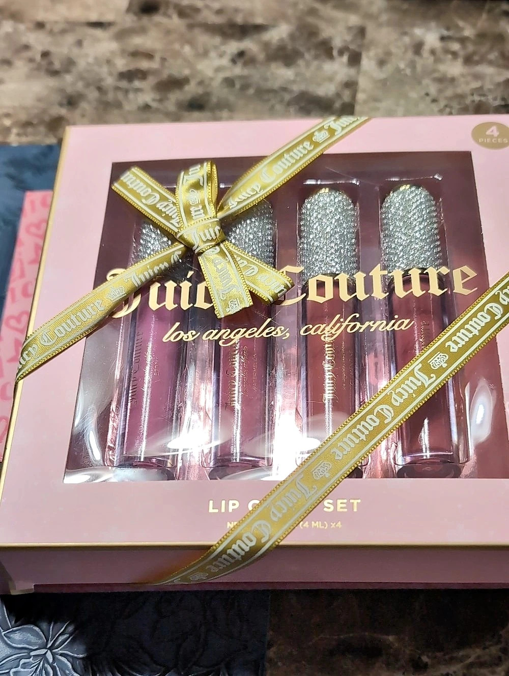Juicy Couture Lip Creme Lipstick Set 4-Piece Lipstick Set in Pink NWT